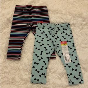 Set of 2 printed elastic Leggings